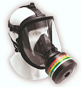 Маска широкопанорамная полнолицевая респиратор МАГ газ аэрозоли пыли дым краска